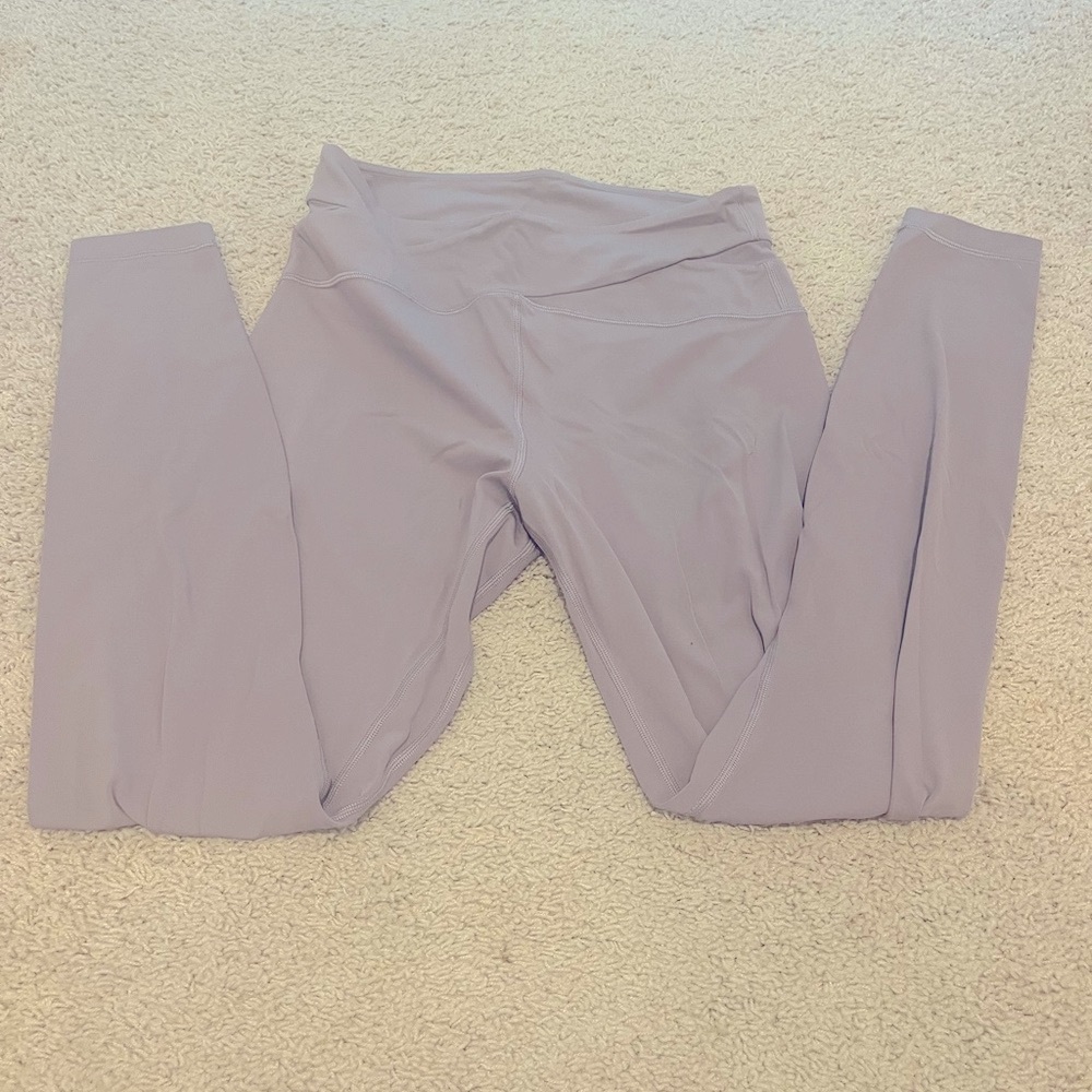 Lululemon 28’’ inseam greyish purple align leggings